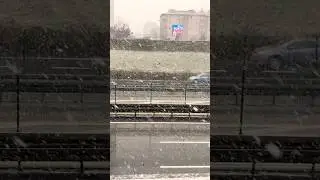 With the snowfall in Istanbul, careful driving is required. #snowy #istanbul