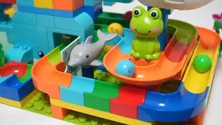 Educational Toys for Kids | Marble Run Constructor with Sea Animals