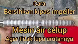 Mencuci kipas impeller mesin air celup drakos