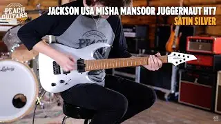 No Talking...Just Tones | Jackson USA Misha Mansoor Juggernaut HT7 | 7-String - Satin Silver - Used