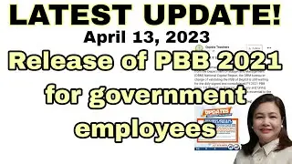 Release of PBB 2021 for government employees (April 13, 2023).