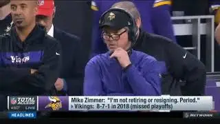 Mike Zimmer   I'm not retiring or resigning  Period