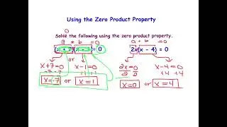 Ch7V6 - I can use the zero product property to solve equations