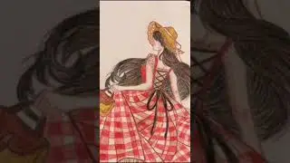 soft cottagecore girl art | ✨💗🐻 Aesthetic cottagecore outfit |#shorts #SHORTS