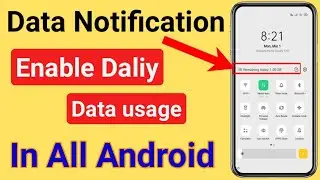 Internet Data Usage in Notification Bar for MIUI without additional app | used data | Mi/Redmi Phone