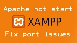 XAMPP apache not start  port problem 80 or 443