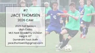Jace Thomsen #7 | 2026 CAM | Recruiting Highlights | Fall 2025 Recap