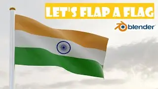 Animated Flag Cloth Simulation | Blender Tutorial