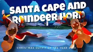 SANTA CAPE AND REINDEER HORN REVIEW🎄✨ sky children of the light | Noob Mode