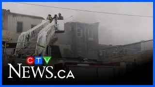 Large fire tears through downtown St. Thomas building Thursday