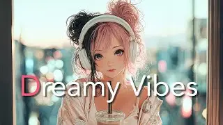 Dreamy Music | Gazing at Window in Night Neon Chillhop | Relaxation BGM