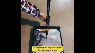 Mt Portable Convex Security Mirror Under Car Search Mirror Undercarriage Inspection Mirror, Undercar