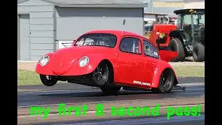 I finally got my 1957 VW Beetle in the 8's.  3 PB's in one run
