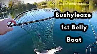 #Bellyboat Lineaeffe #Floattube Bushyleaze UK Still water #flyfishing. Vision Nite Catapult 7/8WT.