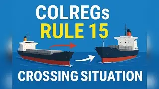 COLREGs Rule 15 &ndash; ⚓🚢 🧭 ⛵ 🌊Crossing Situation | Complete Explanation for Seafarers & Deck Officers