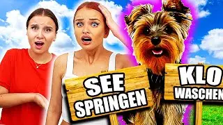 Mein HUND bestimmt für 1 Tag MEIN LEBEN ! 🐶 (in See springen) - Celina
