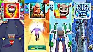 Talking Tom Gold Run 🆚 Sonic Dash 🆚 Cyber Temple Racer 🆚 Lost Path Runner 🆚🌪️🔥 WHO SURVIVES? 