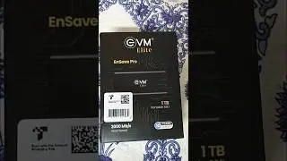 Smallest 1Tb Portable External SSD - EVM Elite Ensave - #1tb  #portable #ssd 💾 #unboxing