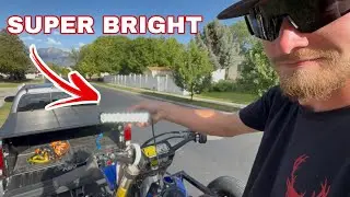 YZ450F LED LIGHT BAR INSTALL + RIDING AT THE DUNES! 