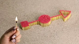 Matchstick Chain Reaction Vs domino Amazing Experiment