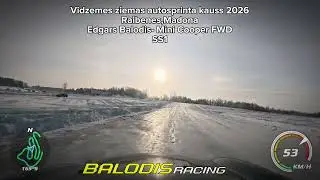 Ziemas autosprinta kauss 2026. Raibenes, Madona. Edgars Balodis- Mini Cooper FWD SS1