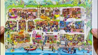 [ASMR]DIY a checkered habitat on the edge of a cliff with stickers