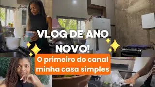 Faxina na cozinha + Bate papo | Vergonha de me verem | Virada de ano | Casa simples e sonho antigo 
