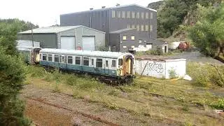 Abandoned coaches at Meldon Quarry