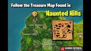 Follow The Treasure Map Found In Haunted Hills (Fortnite Battle Royal Season 4 Week 9)