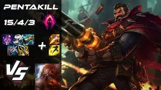 JUNGLE Graves vs Gragas [PENTAKILL] - NA Challenger Patch 14.20