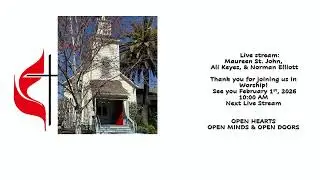 Sunday January 25, 2026 Saint Helena United Methodist Church