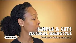 NATURAL HAIR HAIRSTYLE THAT LASTS | Perfect Before Wash Day