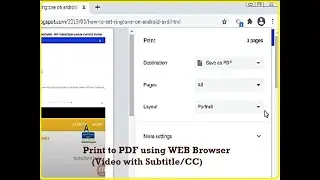 How to print to pdf using chrome, opera, firefox browser | Abhi Videos Digital