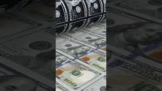 Money Printing Press Background 4K &bull; Dollar Money Loop &bull; Finance Podcast Backdrop (No Music)