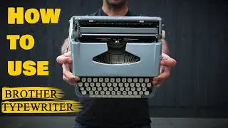 How to use a Brother deluxe Typewriter  - Full detailed  & clear Tutorial - Webster typewriter