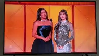 Nick Jonas&rsquo;s wife Priyanka was giving out an award last night