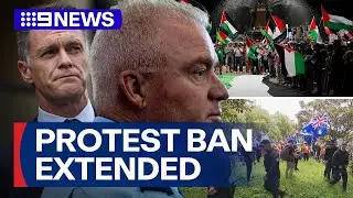 Pro-Palestine activists vow to defy protest restrictions despite extended ban | 9 News Australia