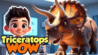Triceratops for Kids | Fun Dino Facts, Best Defending Dinosaur 🦖