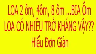 Loa 2 &ocirc;m 4 &ocirc;m 8 &ocirc;m 16 &ocirc;m B..i...a &ocirc;m Nhiều vậy Để L&agrave;m G&igrave;???