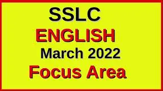 Focus Area... 2022 SSLC English