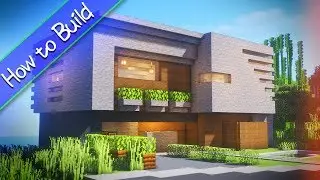 [OSHACRA] Part73 How to build Modern House (Stone)/おしゃクラ！ 石のモダンハウス（Minecraft）