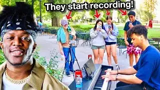 Playing THICK OF IT - KSI On Piano In PUBLIC!