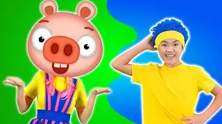 Piggy Pig, Doggy Dog, Froggy Frog & Kitty Cat with Mini DB | D Billions Kids Songs