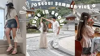 🇰🇷Seoul Summer Vlog (June) Eunpyeong Hanok Village • Myeongdong Foods • Shopping | Juneth Gomez