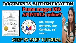 Paano magpa DFA APOSTILLE ONLINE? APOSTILLE ONLINE APPLICATION 2024.