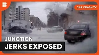 Dash Cam Crashes Junction Jerks Red Lights | Car Crash TV