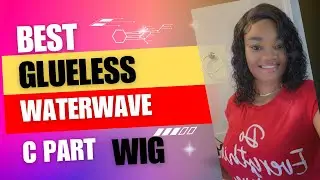 No Glue!!! Glueless C Part Waterwave Wig from @LuvmeHairOfficial #luvmehairrevier