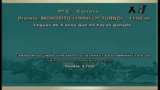 Carr.9 Premio: MOROSITO (1999) (2&ordm; TURNO) 28-09-2023
