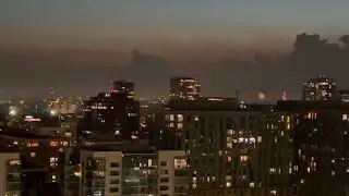 Chicago fireworks from high rise apartment