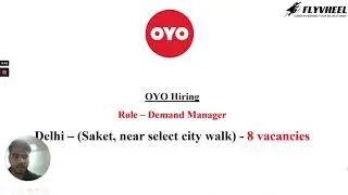 OYO Hiring Criteria for Demand Manager